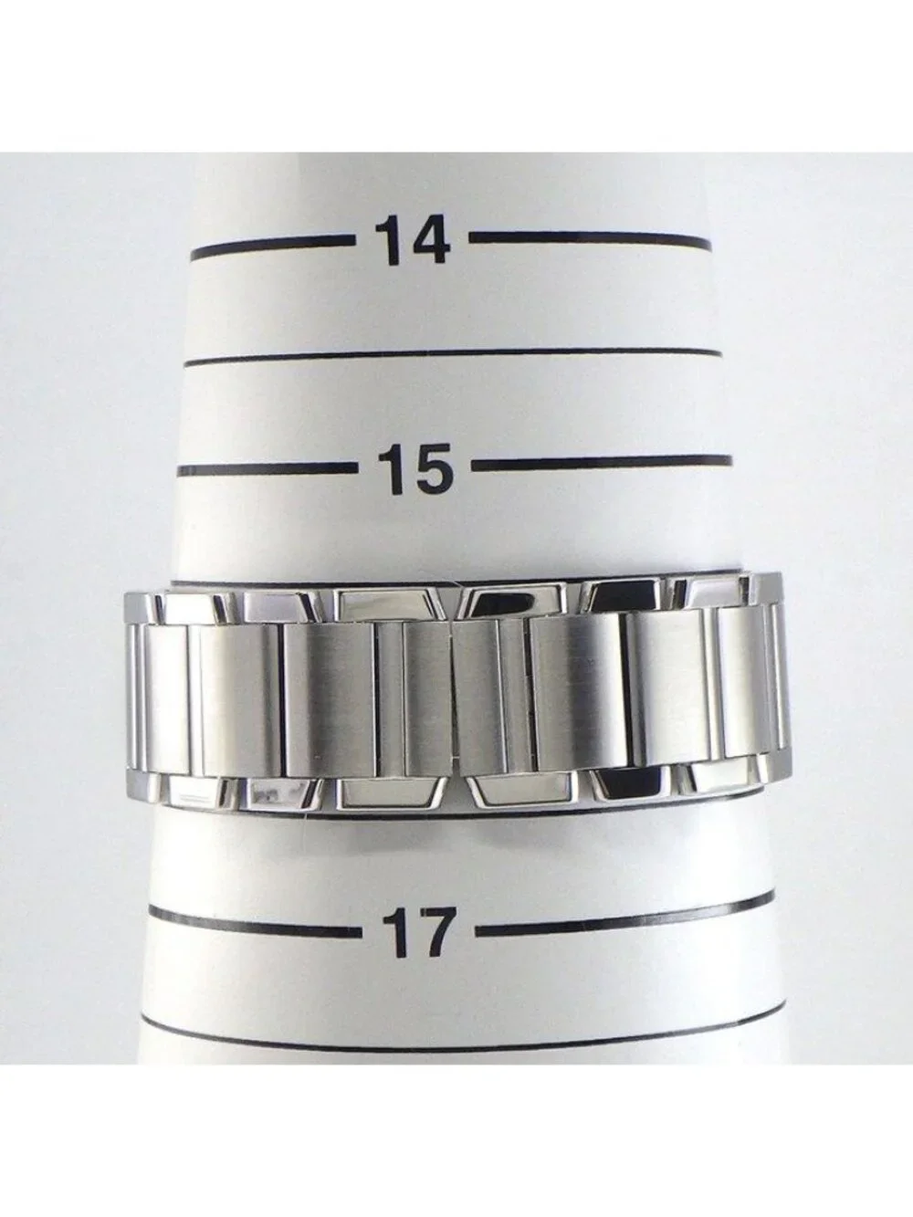 Cartier Watch Tank Francaise LM Date Square Guilloche Silver Dial SS Automatic